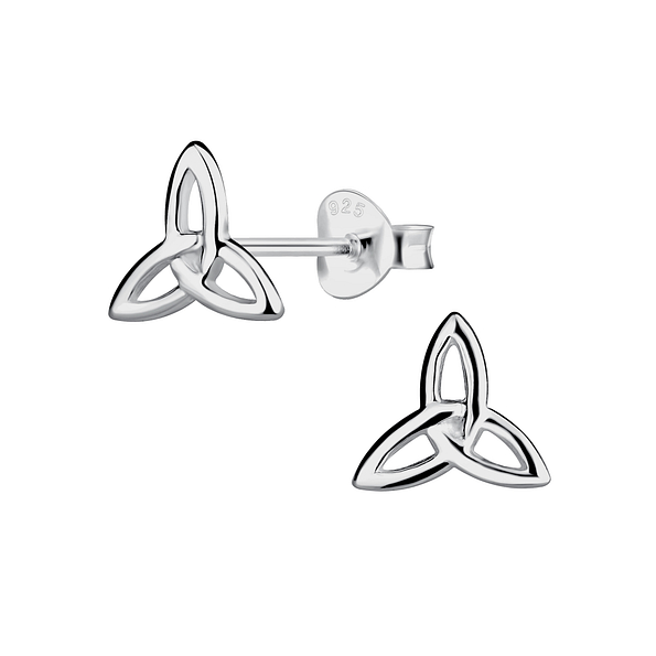 Silver Celtic Stud Earrings - 23210