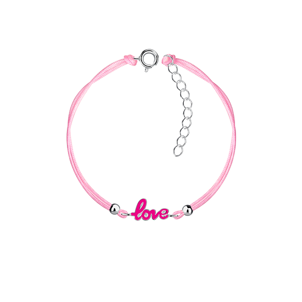Silver Love Cord Bracelet - 23167