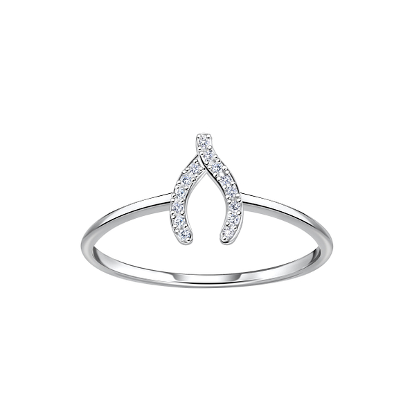 Silver Wishbone Ring - 23333