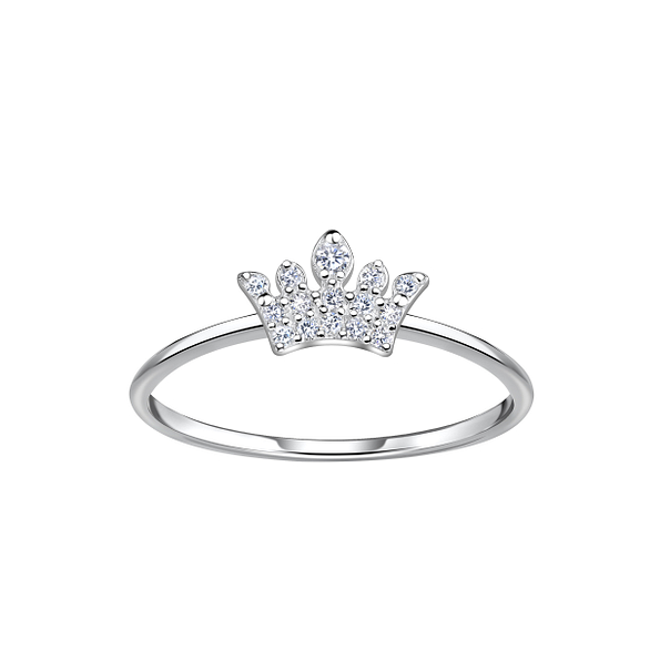 Silver Crown Ring - 22883