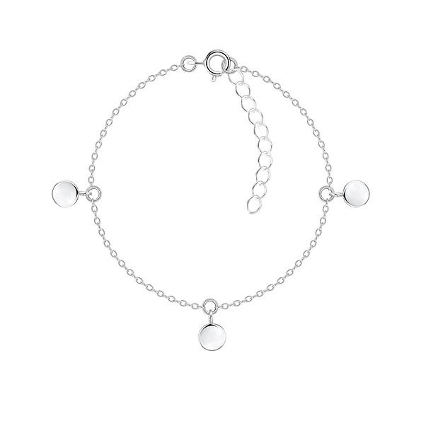 Silver Round Bracelet - 23424