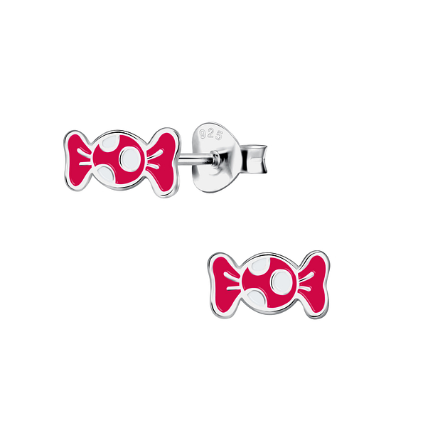 Silver Candy Stud Earrings - 23423
