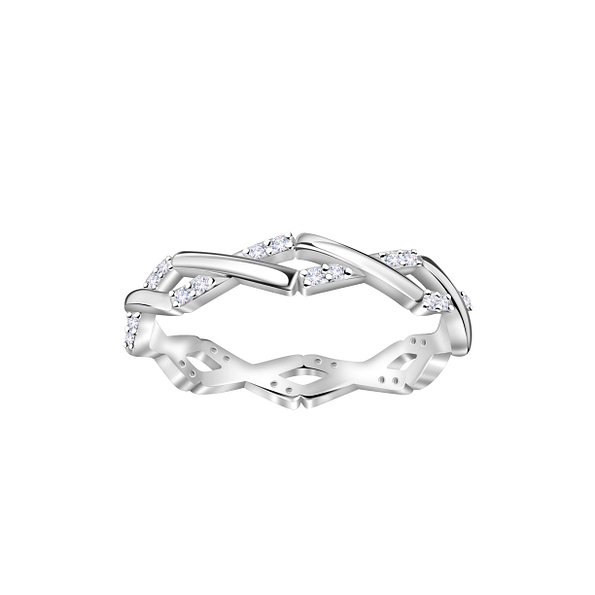 Silver Braided Ring - 23376