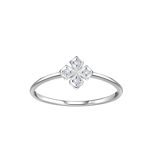 Silver Flower Ring - 23385