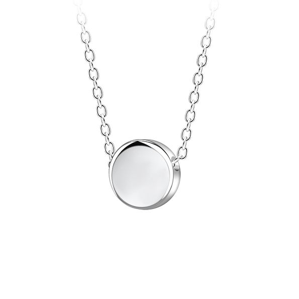 Silver Round Beaded Necklace - 23571