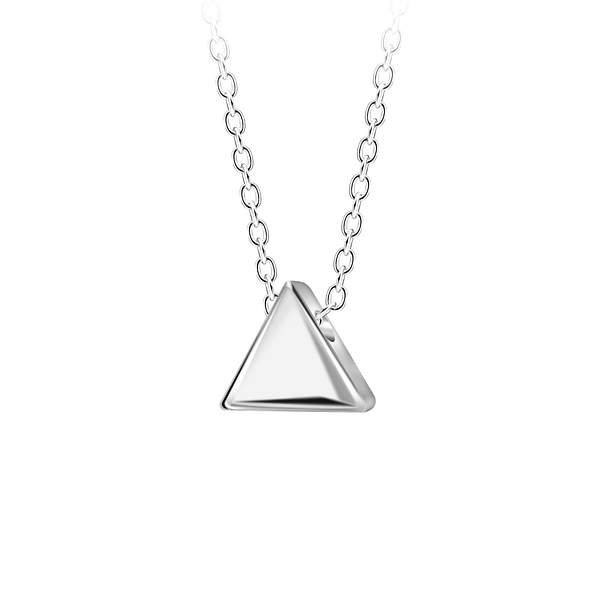 Silver Triangle Neckalce - 23573