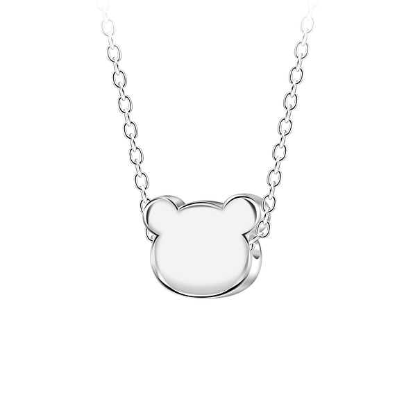 Silver Bear Neckalce - 23582