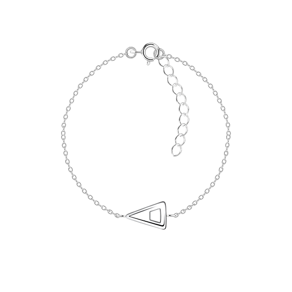 Silver Triangle Bracelet - 23869