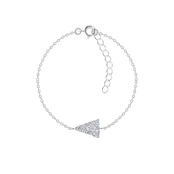 Silver Triangle Bracelet - 23872