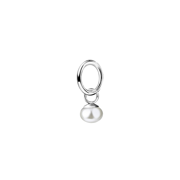 4mm Fresh Water Pearl Silver Pendant - 23885