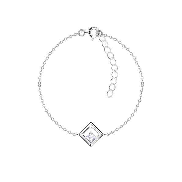 Silver Square Bracelet - 24134