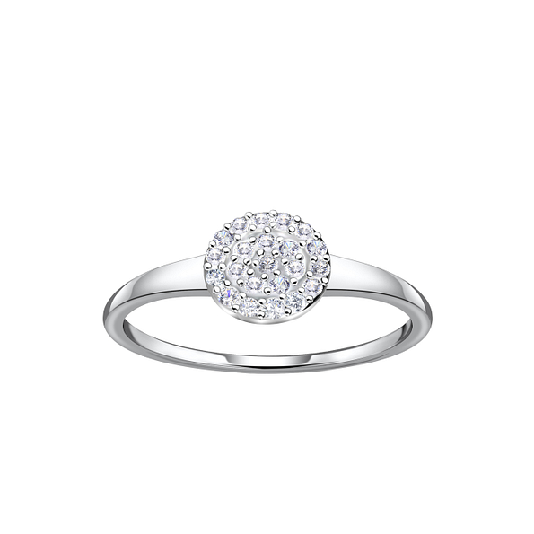 Silver Round Ring - 24095