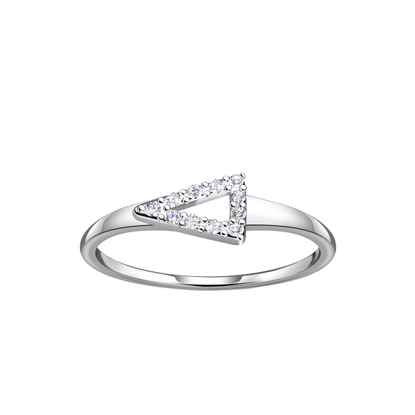 Silver Triangle Ring - 24103