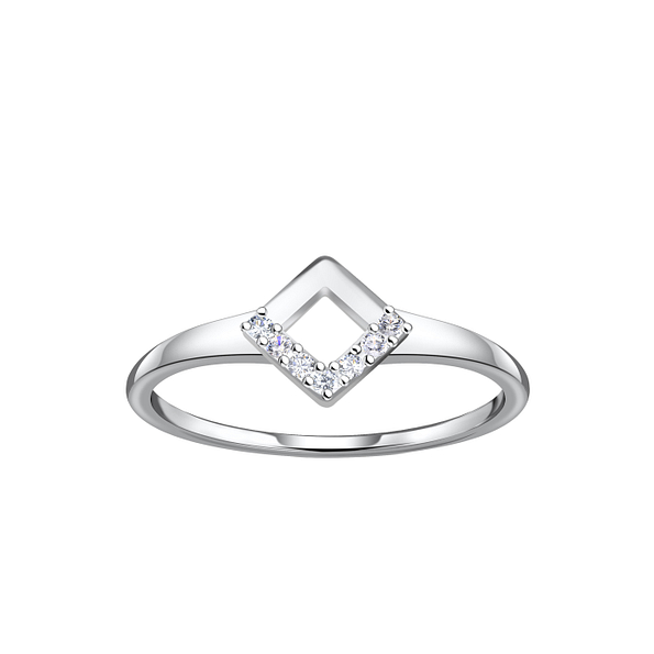 Silver Square Ring - 24104