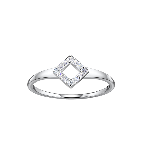 Silver Square Ring - 24105