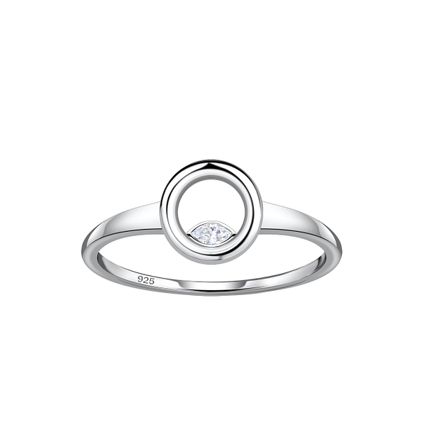 Silver Circle Ring - 24107