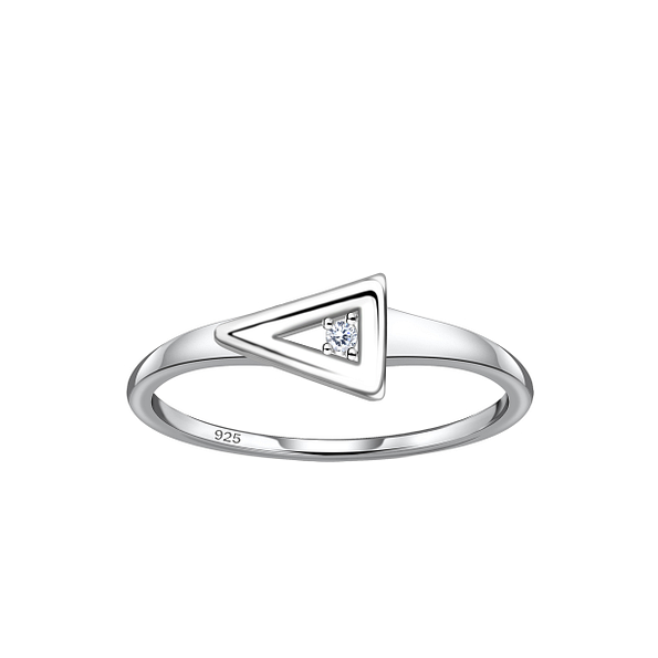Silver Triangle Ring - 24118