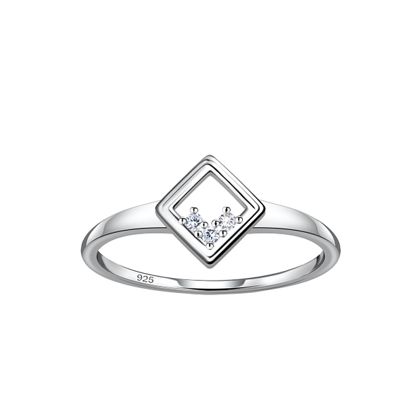 Silver Square Ring - 24121