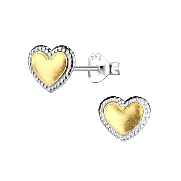 Silver Heart Stud Earrings - 24501 Silver Heart Stud Earrings - 24501