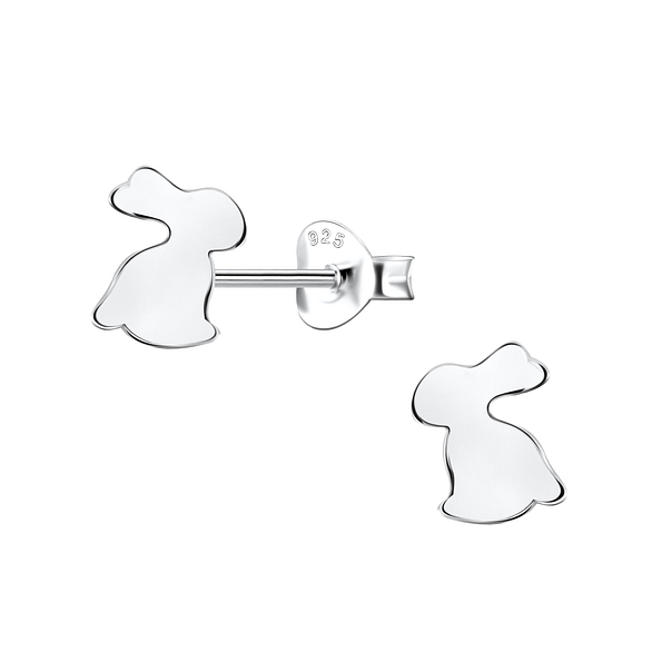 Silver Rabbit Stud Earrings - 24464 Silver Rabbit Stud Earrings - 24464