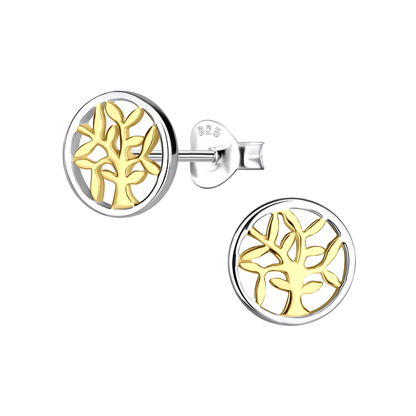 Silver Tree of Life Stud Earrings - 24517 Silver Tree of Life Stud Earrings - 24517