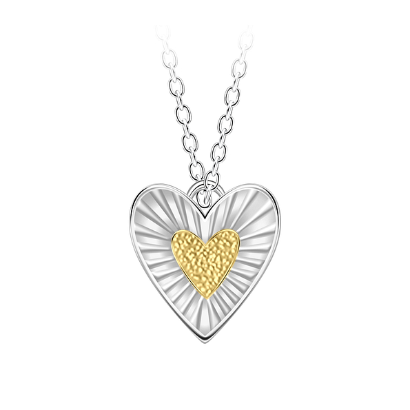 Silver Heart Necklace - 24539