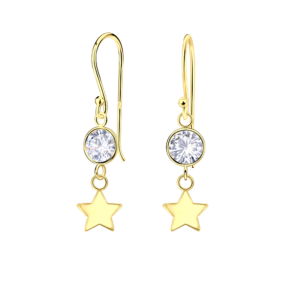 Silver Star Earrings - 23958