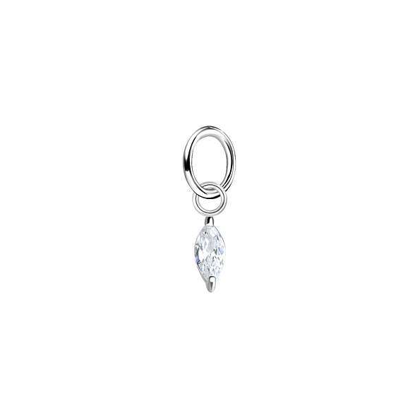 2x4mm Marquise Cubic Zirconia Pendant - 25418