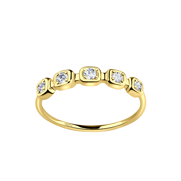 Silver Patterned Ring - 25344