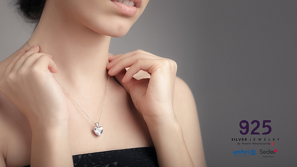 Wholesale cz necklaces - 925 silver jewelry