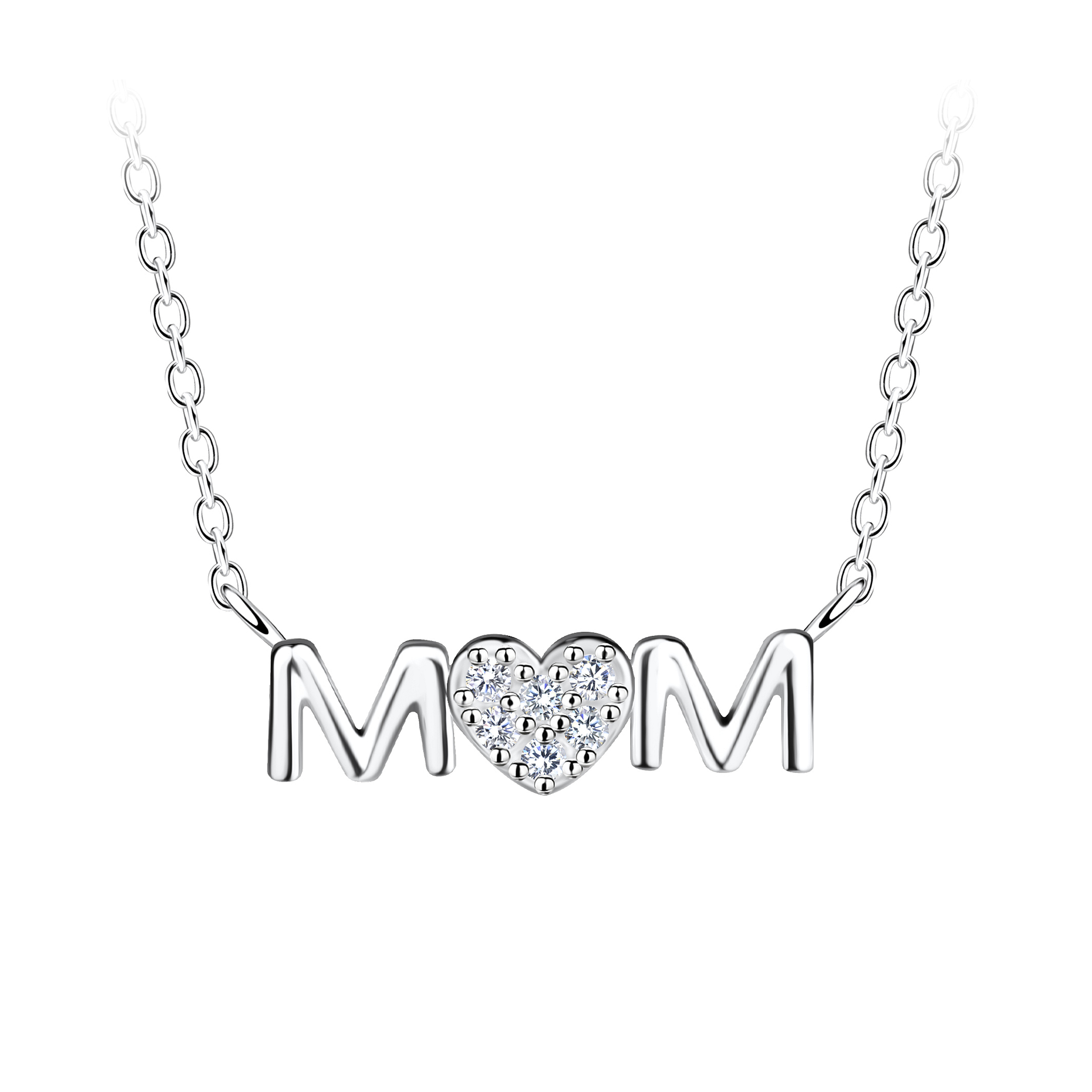 925 Silver Jewelry | Silver Mom Necklace - 21119