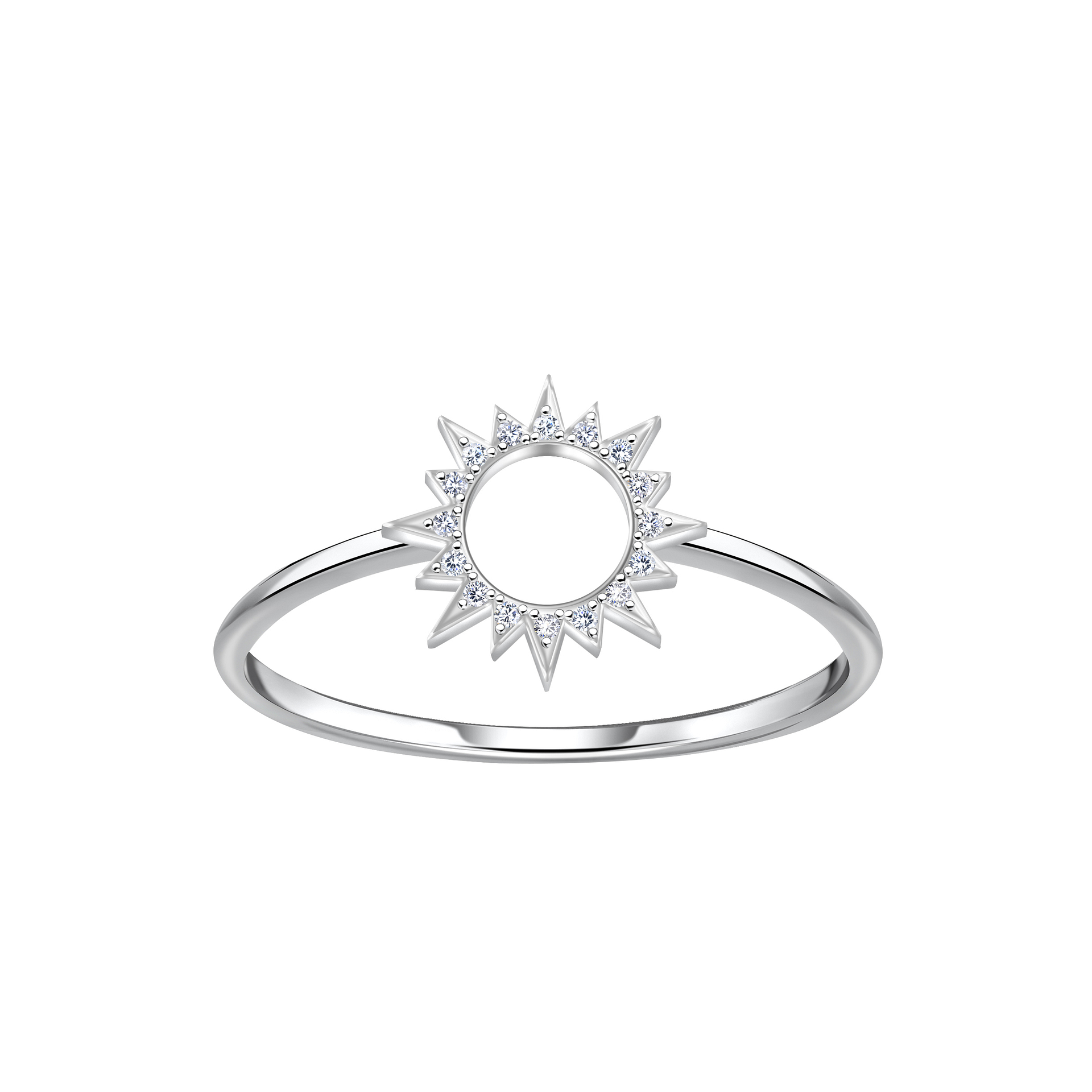 925 Silver Jewelry | Silver Sun Ring - 23100
