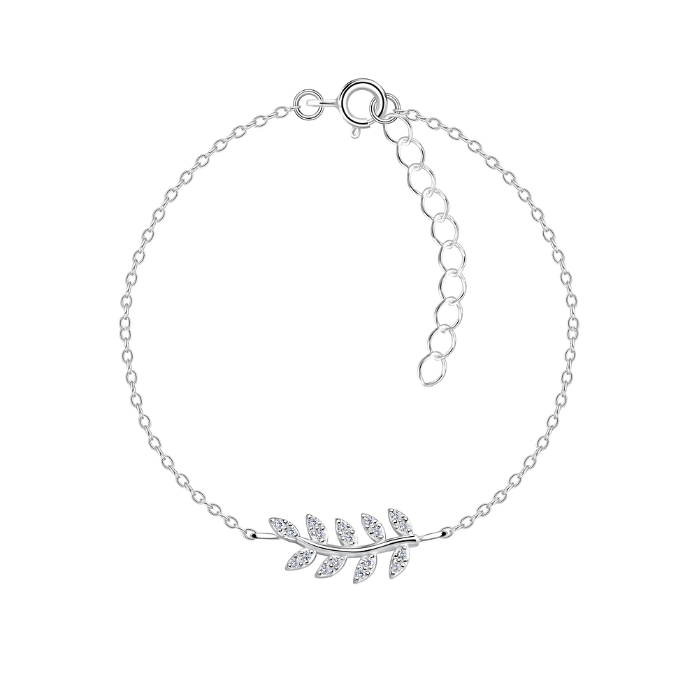 Wholesale Silver Olive Leaf Bracelet