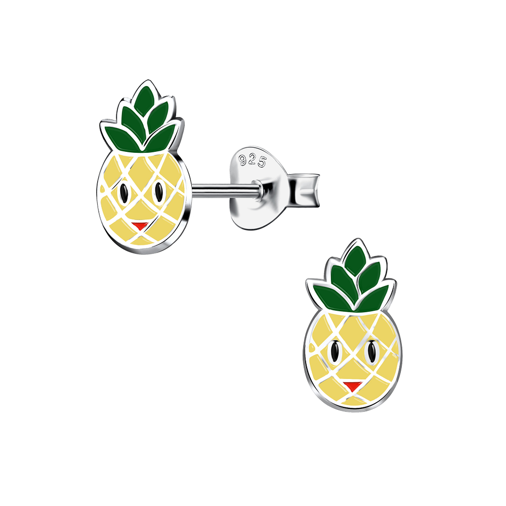 925 Silver Jewelry Silver Pineapple Stud Earrings 20165