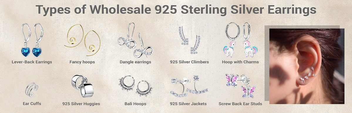Premium Hypoallergenic Earring Backs, Stainless Steel & Sterling