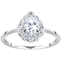 Pear Cut ring - Wholesale 925 silver jewelry