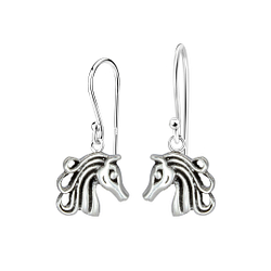 Wholesale Silver Horse Earrings