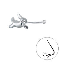 Wholesale Silver Rabbit Nose Stud With Ball