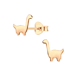 Wholesale Silver Brachiosaurus Dinosaur Stud Earrings