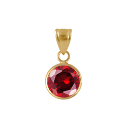 Wholesale 8mm Round Cubic Zirconia Silver Pendant