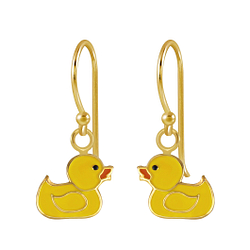 Wholesale Silver Duck  Earrings