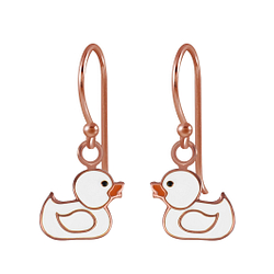 Wholesale Silver Duck Earrings