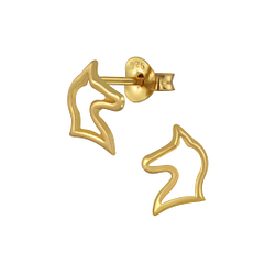 Wholesale Silver Unicorn Stud Earrinngs
