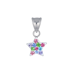 Wholesale Silver Star Crystal Pendant