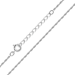 Wholesale 45cm Silver Singapore Chain with Extension