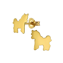 Wholesale Silver Unicorn Stud Earrings