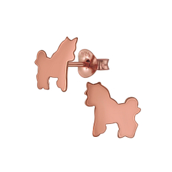 Wholesale Silver Unicorn Stud Earrings