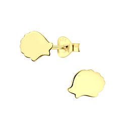 Wholesale Silver Hedgehog Stud Earrings