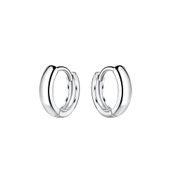 Wholesale 10mm Silver Huggie Earrings