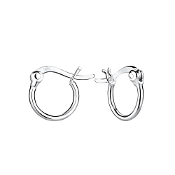 Wholesale 10mm Silver French Lock Hoop Earrings